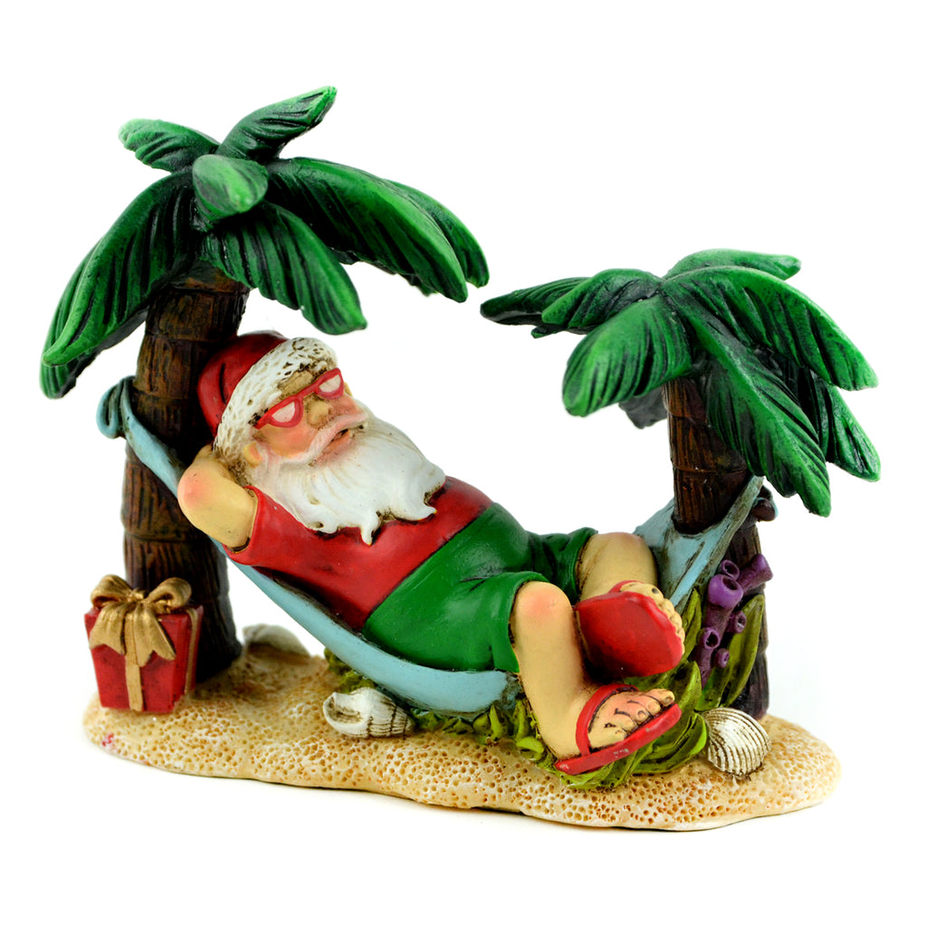 Santa In A Hammock, Beach Santa - Mini Fairy Garden World