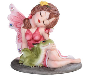 Fairy With Cute Dragon - Mini Fairy Garden World