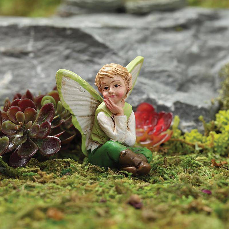 Acorn The Fairy Boy, Fairy Garden Boy, Mini Fairy Boy, Miniature Fairy Boy - Mini Fairy Garden World