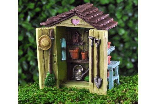 Garden Shed, Fairy Garden Shed, Mini Shed, Miniature Shed - Mini Fairy Garden World