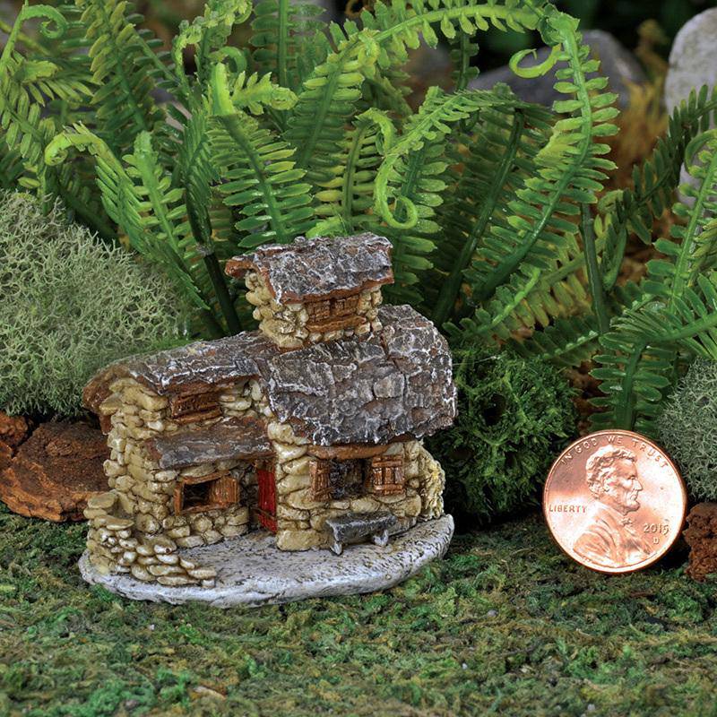 Micro Mini Ranch Troll House, Fairy Garden House, Mini House, Miniature Cottage - Mini Fairy Garden World