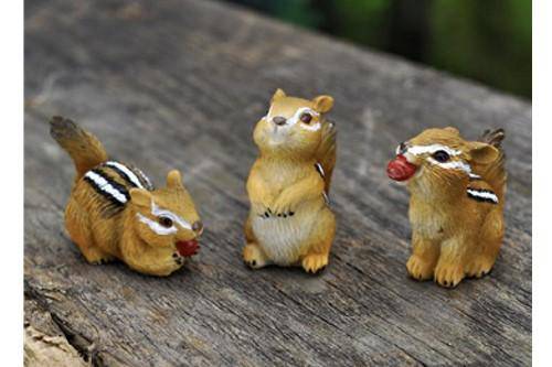 Mini Chipmunks, , Fairy Garden Chipmunk, Miniature Chipmunk - Mini Fairy Garden World