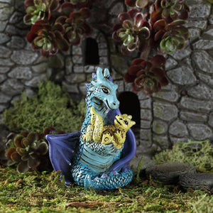 Mom And Baby Dragon, Fairy Garden Dragons, Mini Dragons, Miniature Dragons, Baby Dragon - Mini Fairy Garden World