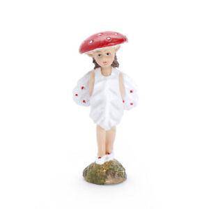 Mushroom Fairy Riley, Fairy Garden Fairy, Fairy Figurine, Mini Fairy - Mini Fairy Garden World