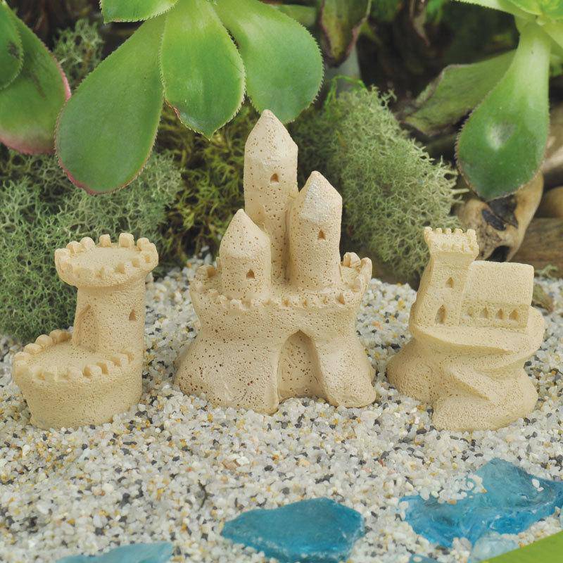 Sand Castle Set, Mini Sand Castle, Mini Beach Set, Fairy Garden Sand Castle - Mini Fairy Garden World