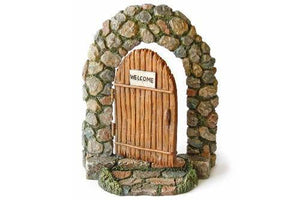 Cobblestone Archway Fairy Door, Fairy Garden Door, Opening Fairy Door - Mini Fairy Garden World