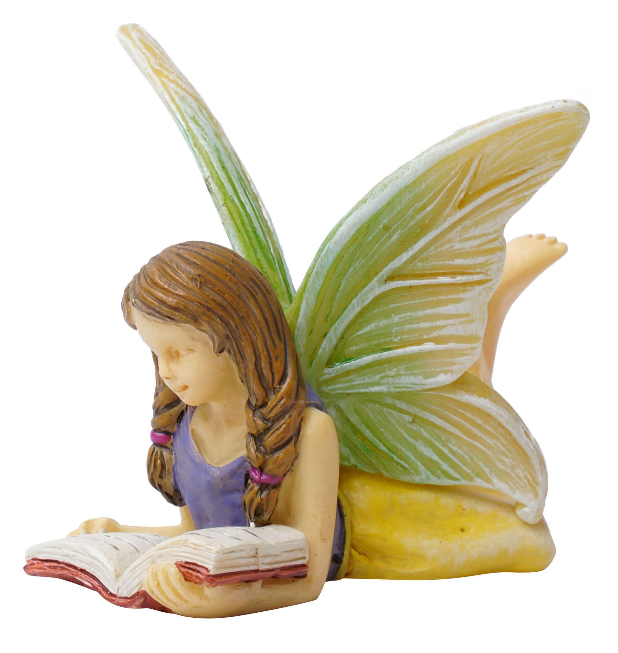 Reading Fairy, Fairy Garden Fairy, Mini Fairy Reading - Mini Fairy Garden World