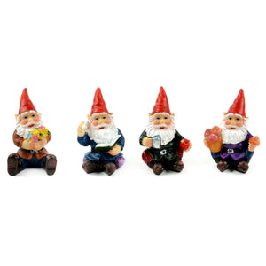 Cheerful Gnomes, Fairy Garden Gnomes, Mini Gnomes, Miniature Gnomes - Mini Fairy Garden World