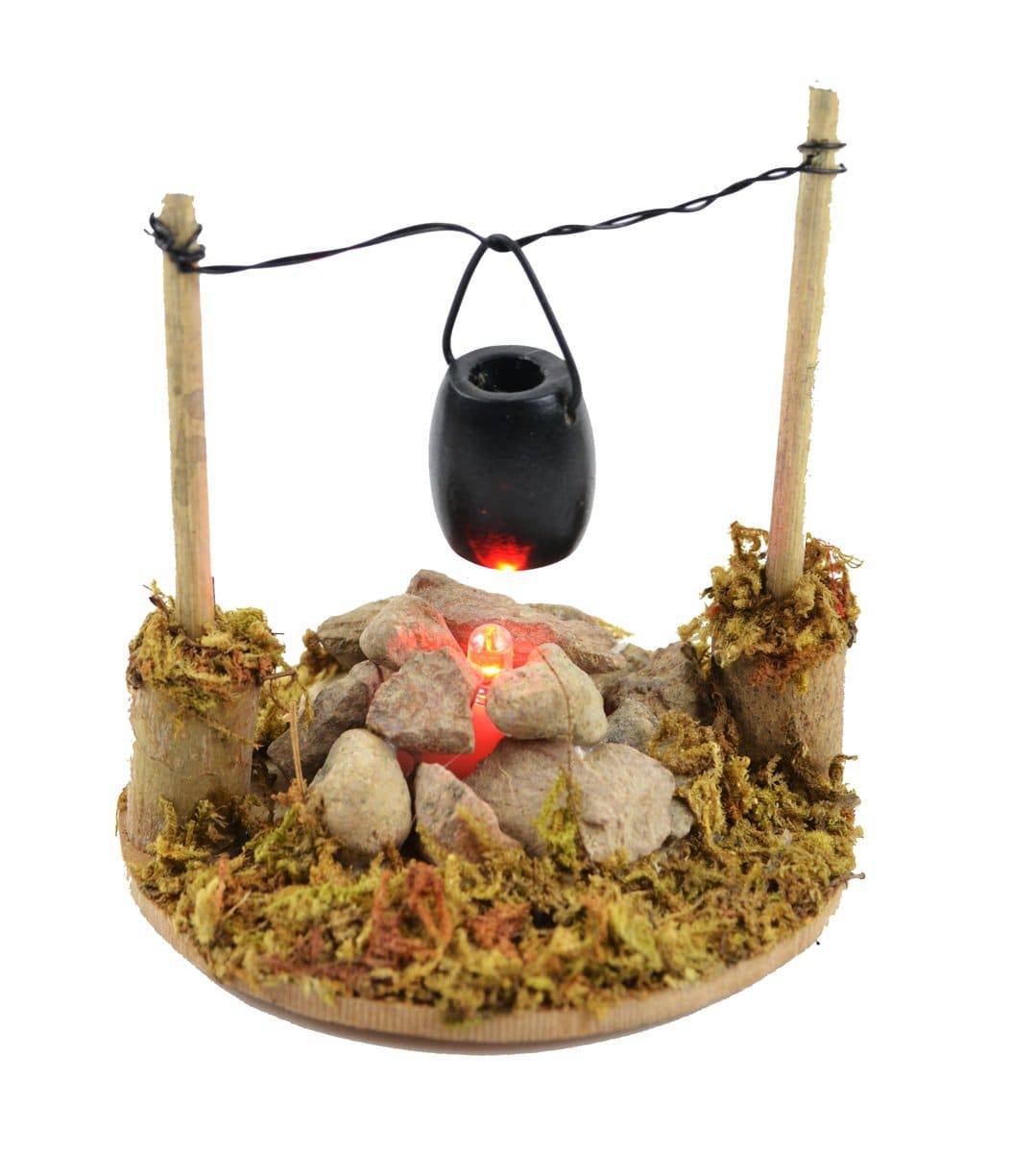 Fire Pit With Cooking Pot, Mini Firepit, Miniature Firepit, Fairy Garden Firepit - Mini Fairy Garden World
