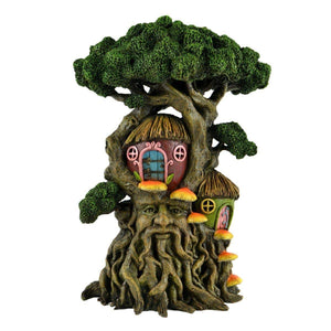 Large Living Tree With Two Treehouses, Fairy Garden Tree House, Mini Tree House - Mini Fairy Garden World