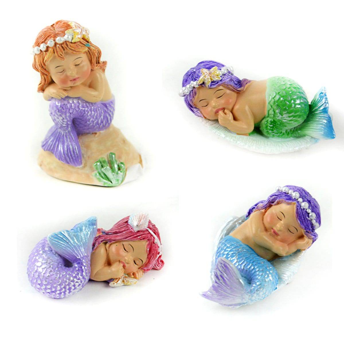 Sleeping Mermaids, Mini Mermaids, Miniature Mermaids, Fairy Garden Mermaids - Mini Fairy Garden World