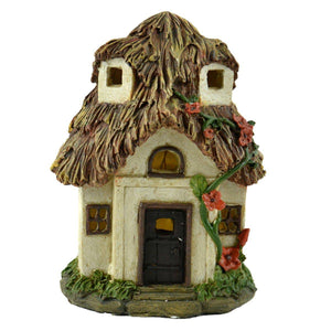 Solar Mini Fairy Cottage, Fairy Garden Cottage, Mini Cottage - Mini Fairy Garden World