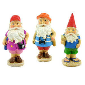 Traveling Gnomes, Fairy Garden Gnomes, Mini Gnomes, Miniature Gnomes - Mini Fairy Garden World