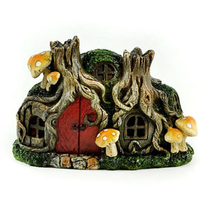 Tree Stump House, Fairy Garden House, Mini Home, Mini Cottage - Mini Fairy Garden World