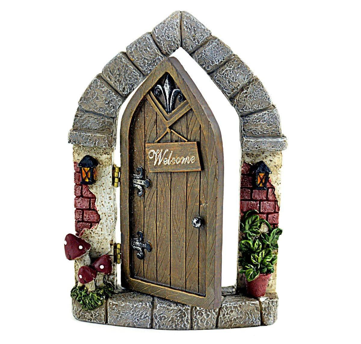 Welcome Home Fairy Door, Fairy Garden Door, Mini Fairy Door - Mini Fairy Garden World