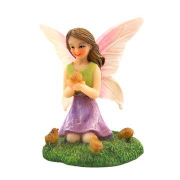 Fairy With Chicks - Mini Fairy Garden World