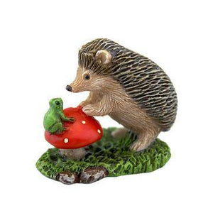 Hedgehog & Frog - Mini Fairy Garden World