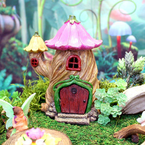 Mini Twisted Stump House - Mini Fairy Garden World