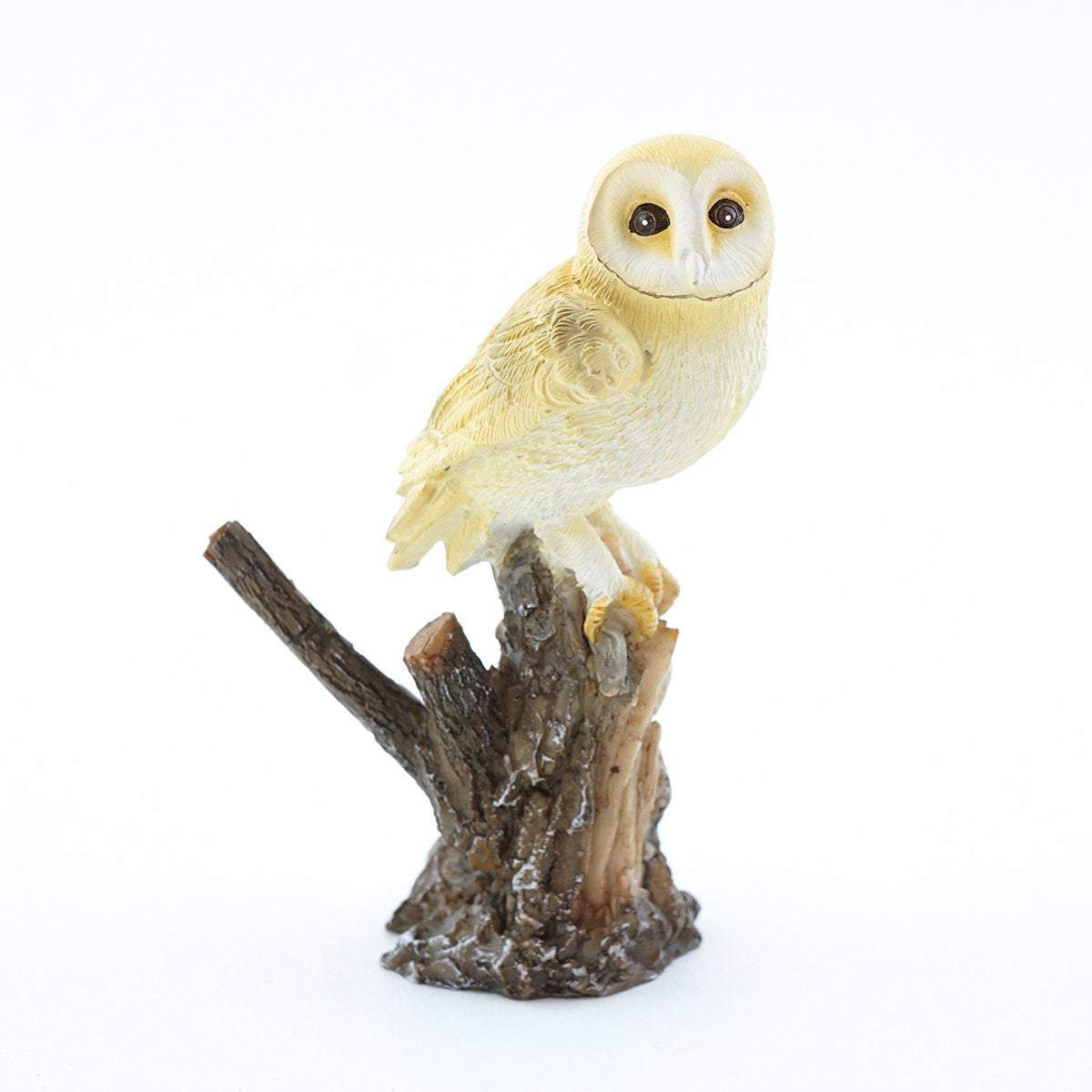 Barn Owl On Tree Trunk, Fairy Garden, Mini Owl - Mini Fairy Garden World