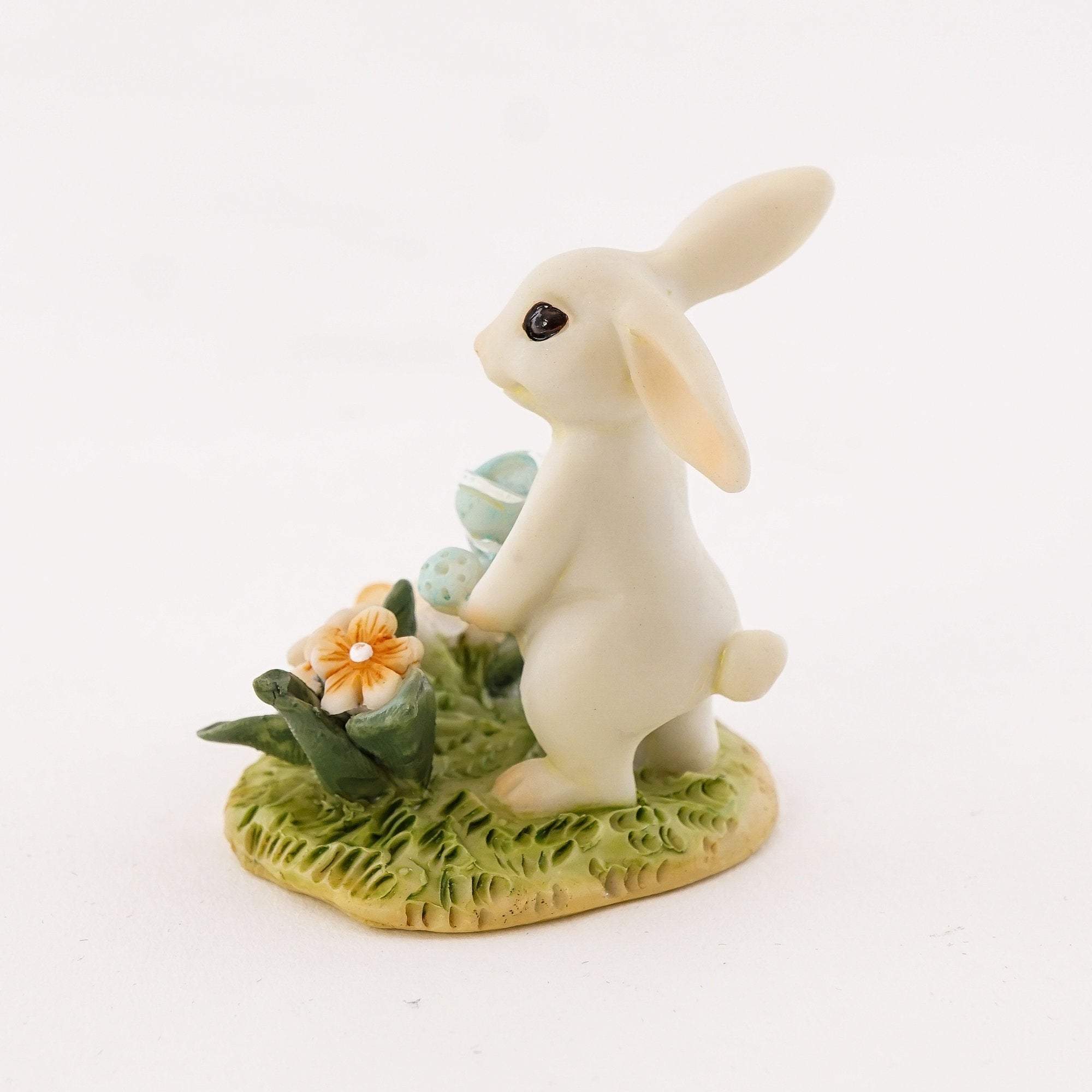 Bunny Gardener Watering the Flower Bed, Fairy Garden, Fairy Bunny, Mini Bunny, Mini Rabbit - Mini Fairy Garden World
