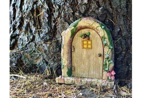 Charming Wood Log Fairy Door, Fairy Door, Fairy Doors, Fairy Door For Tree, Fairy Doors For Tree, Fairy Garden Door, Fairy Garden - Mini Fairy Garden World