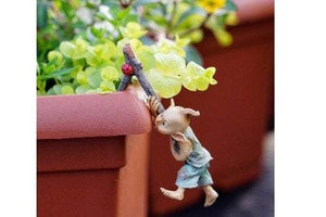 Garden Pixie Fairy Garden, Mini Ladybug, Miniature Pixie, Fairy Garden Supply, Fairy Garden Accessory, Pot Hugger, Fairy Garden - Mini Fairy Garden World