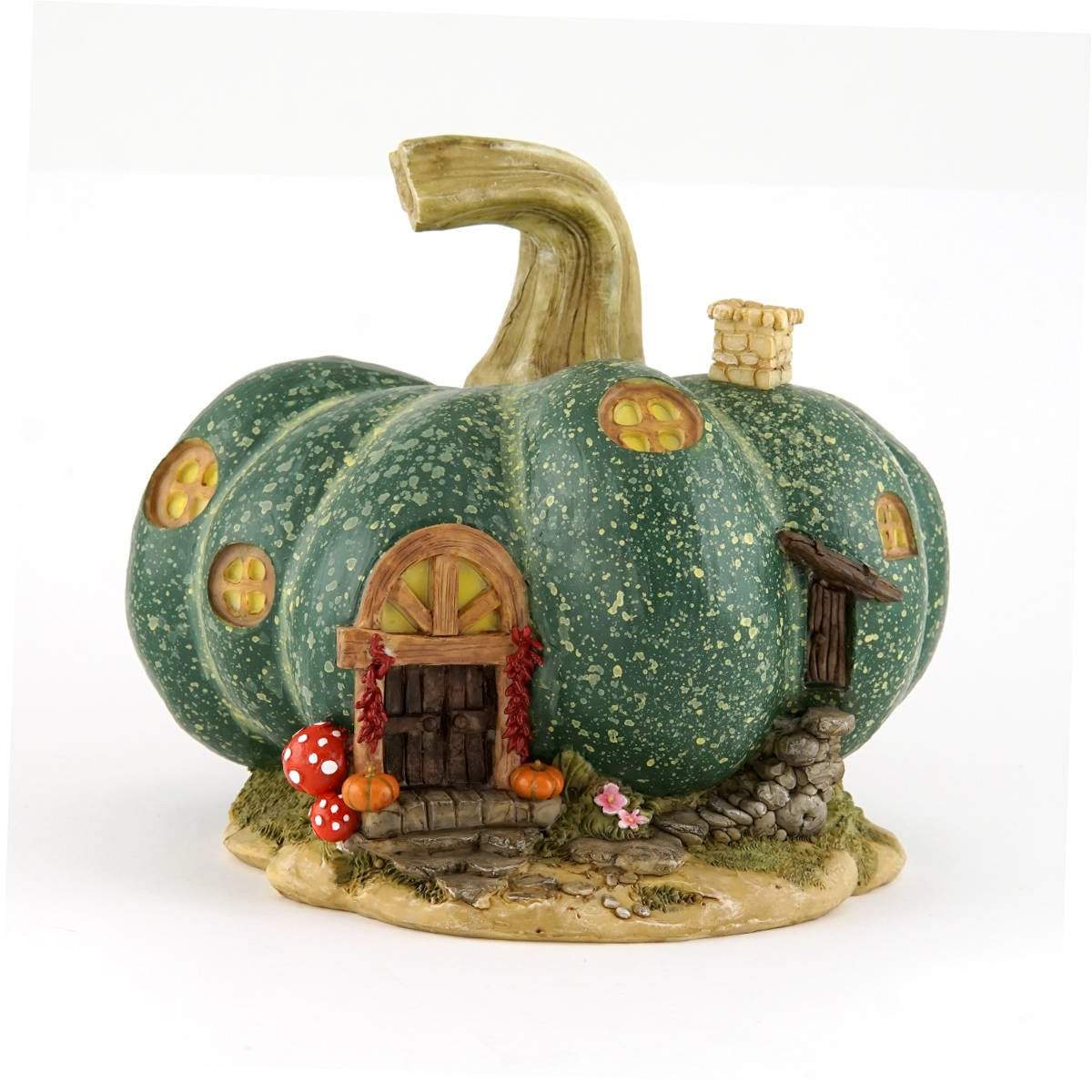 Green Gourd House, Mini Gourd House, Miniature Gourd House, Gourd Home, Fairy Home, Fairy House, Mini Home, Mini House, Fairy Garden - Mini Fairy Garden World