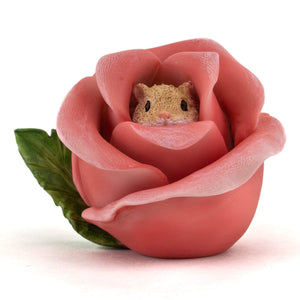 Hamster In Rose, Fairy Garden, Mini Hamster, Miniature Hamster - Mini Fairy Garden World