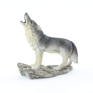 Howling Wolf, Mini Wolf, Miniature Wolf, Fairy Garden Wolf, Diorama Wolf, Terrarium Wolf, Dollhouse Wolf, Fairy Garden - Mini Fairy Garden World