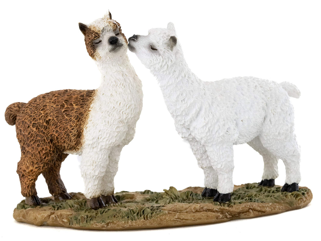 Kissing Llamas, Fairy Garden, Mini Llama, Miniature Llama - Mini Fairy Garden World