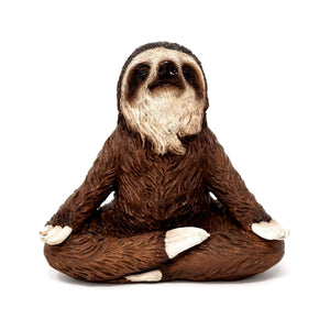 Meditating Sloth, Yoga Sloth, Yoga Animal, Min Sloth, Miniature Sloth, Fairy Garden Sloth, Fairy Garden - Mini Fairy Garden World