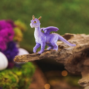 Mini Purple Dragon, Fairy Garden, Mini Dragon, Miniature Dragon - Mini Fairy Garden World