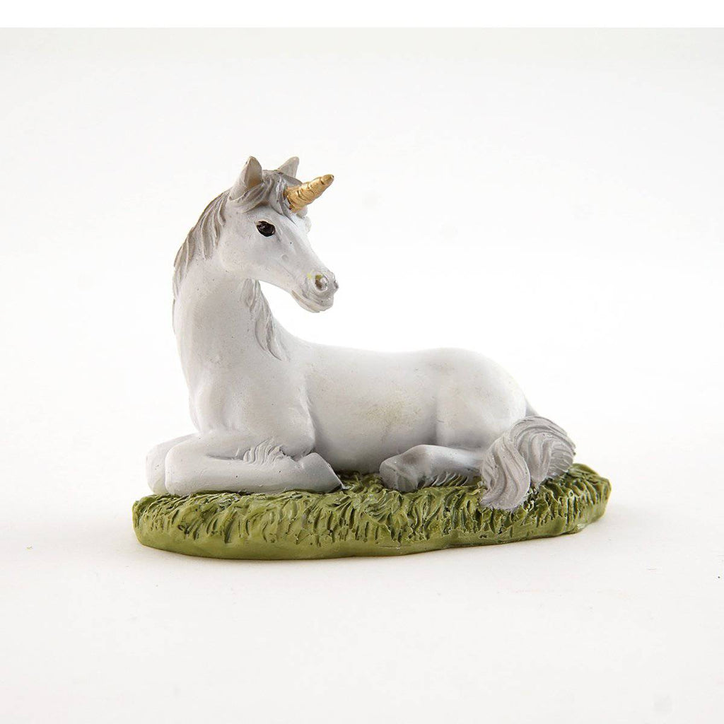 Mini Resting Unicorn, Fairy Garden, Fairy Unicorn, Sleeping Unicorn - Mini Fairy Garden World