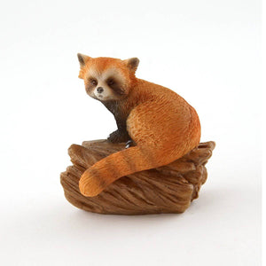 Red Panda On Log, Fairy Garden, Mini Panda, Miniature Panda - Mini Fairy Garden World
