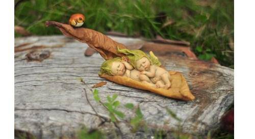 Sleeping Baby Fairies, Fairy Garden, Mini Fairy Baby - Mini Fairy Garden World