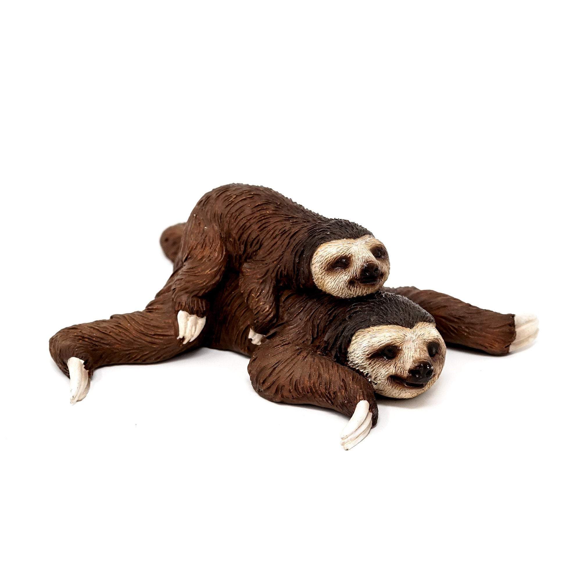 Sleeping Mama Sloth and Baby, Mini Sloth, Miniature Sloth, Terrarium Sloth, Sloth Mama And Baby, Fairy Garden - Mini Fairy Garden World