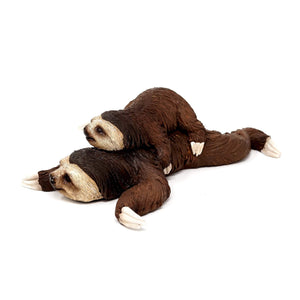 Sleeping Mama Sloth and Baby, Mini Sloth, Miniature Sloth, Terrarium Sloth, Sloth Mama And Baby, Fairy Garden - Mini Fairy Garden World