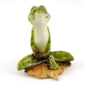 Yoga Frog in Meditation Lotus Pose, Fairy Garden, Mini Frog, Garden Frog, Miniature Frog - Mini Fairy Garden World