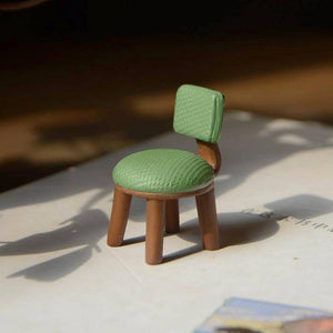 Mini Green Chair, Fairy Garden Chair, Miniature Chair - Mini Fairy Garden World